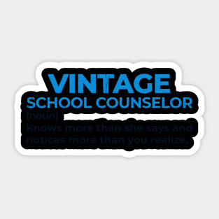 School Counselor - Vintage Sticker